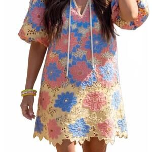 NEW BUDDYLOVE deb buttercup mini dress in yellow mullti